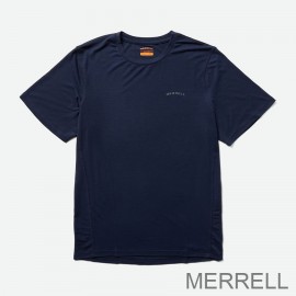 Merrell Promo T Shirts Everyday with Tencel™ Men Navy Blue